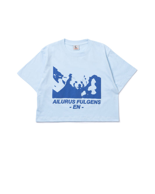 AILURUS FULGENS PRINT SHORT T-SHIRT (BLUE)