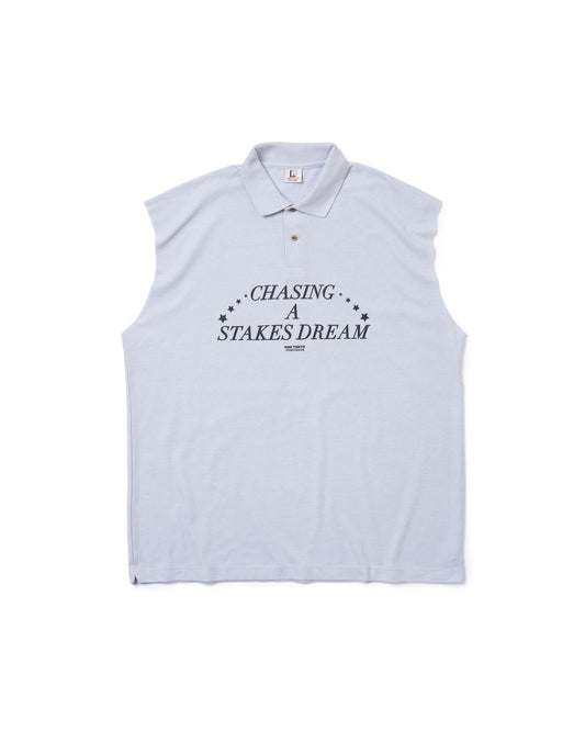 NO SLEEVE BIG POLO-SHIRT (GRAY)
