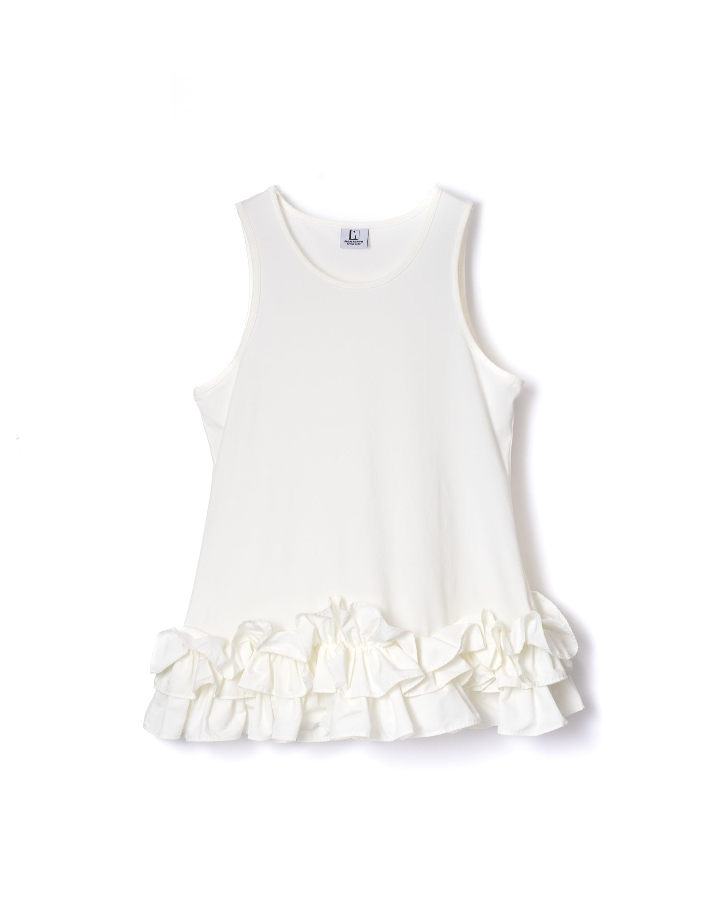 NON TOKYO / FRILL TANKTOP (WHITE)