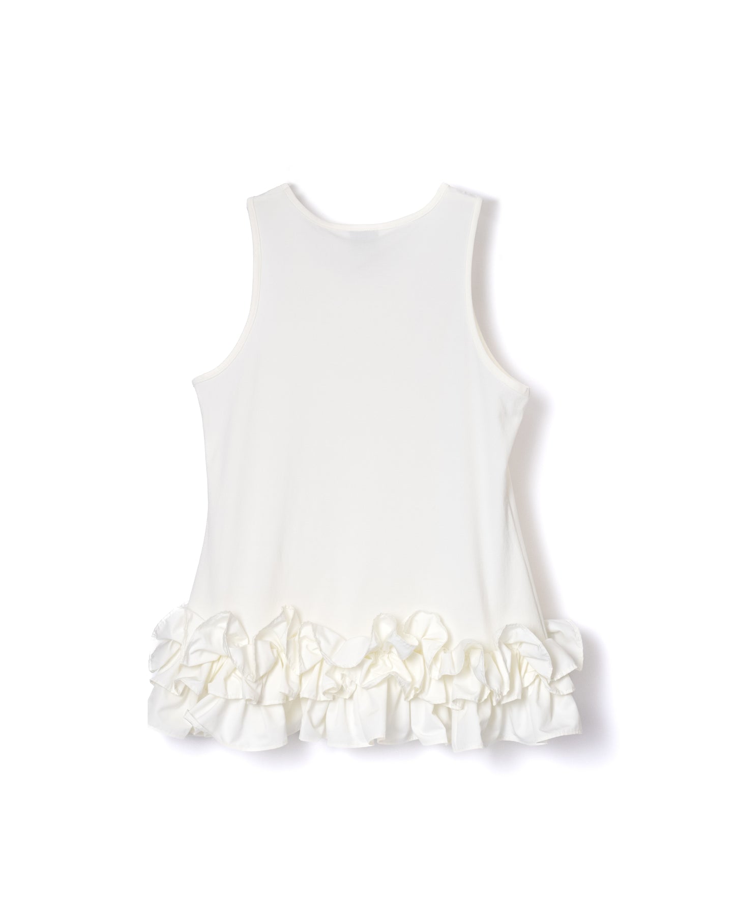 NON TOKYO / FRILL TANKTOP (WHITE) &lt;NON TOKYO&gt; Frill tank top (white)