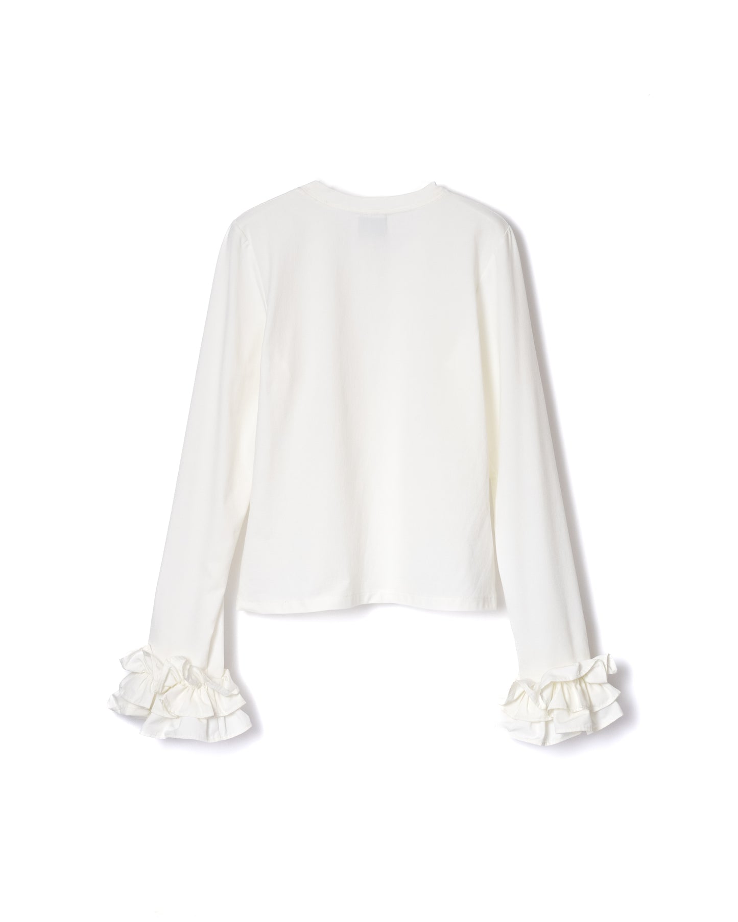 NON TOKYO / FRILL SLEEVE C/S (WHITE) &lt;NON TOKYO&gt; Frill sleeve cut and sew (white)