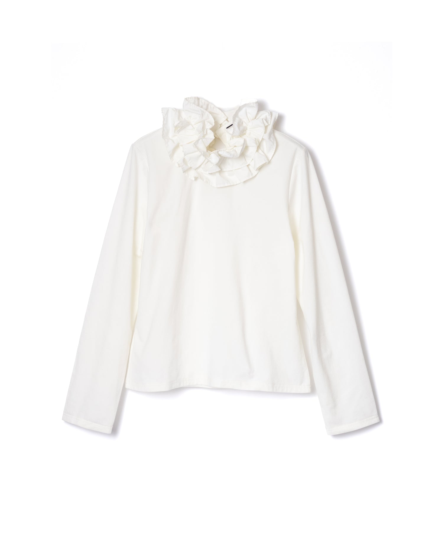 NON TOKYO / FRILL COLLAR C/S (WHITE)