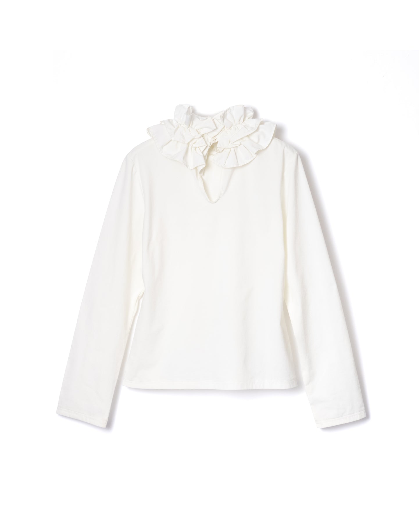 NON TOKYO / FRILL COLLAR C/S (WHITE) &lt;NON TOKYO&gt; Frill collar cut and sew (white)