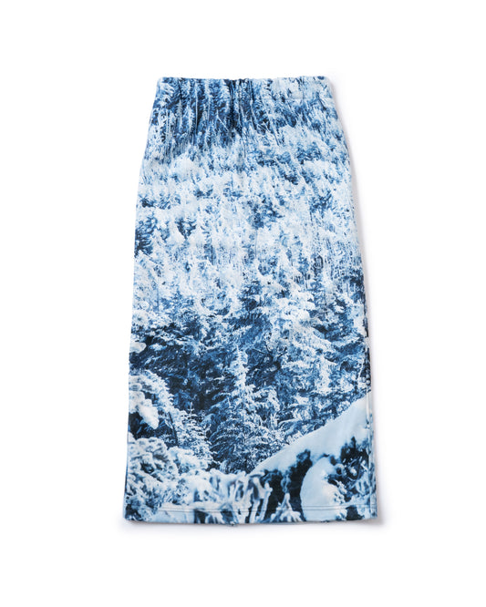 PRINT FLEECE TIGHT SKIRT (SNOW MOUNTAIN)
