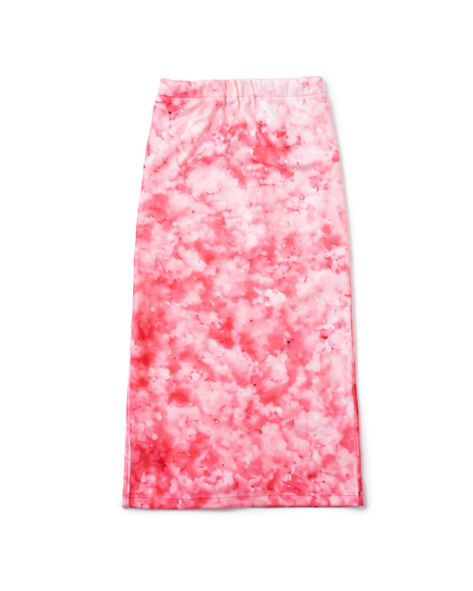 PRINT FLEECE TIGHT SKIRT (PINK)