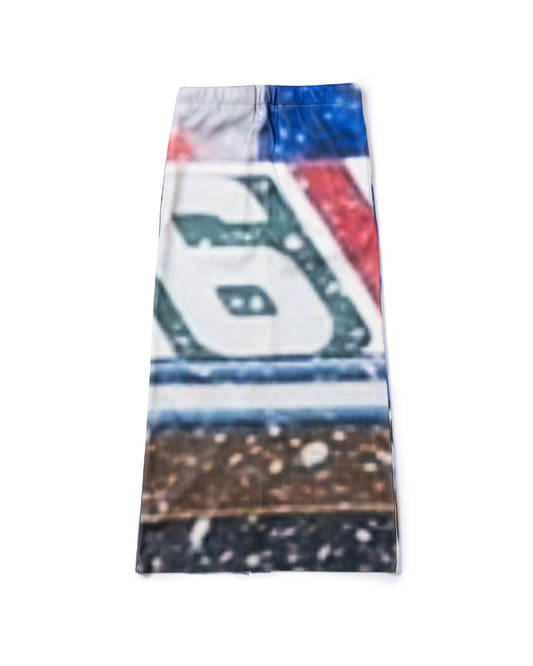 PRINT RIB SKIRT (COLLAGE)