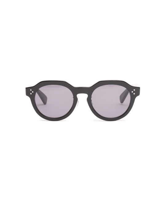 CROWN PANTO SUNGLASSES (BLACK)