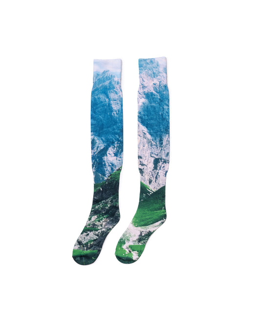 DIRECT PRINT LONG SOX (BLUE)