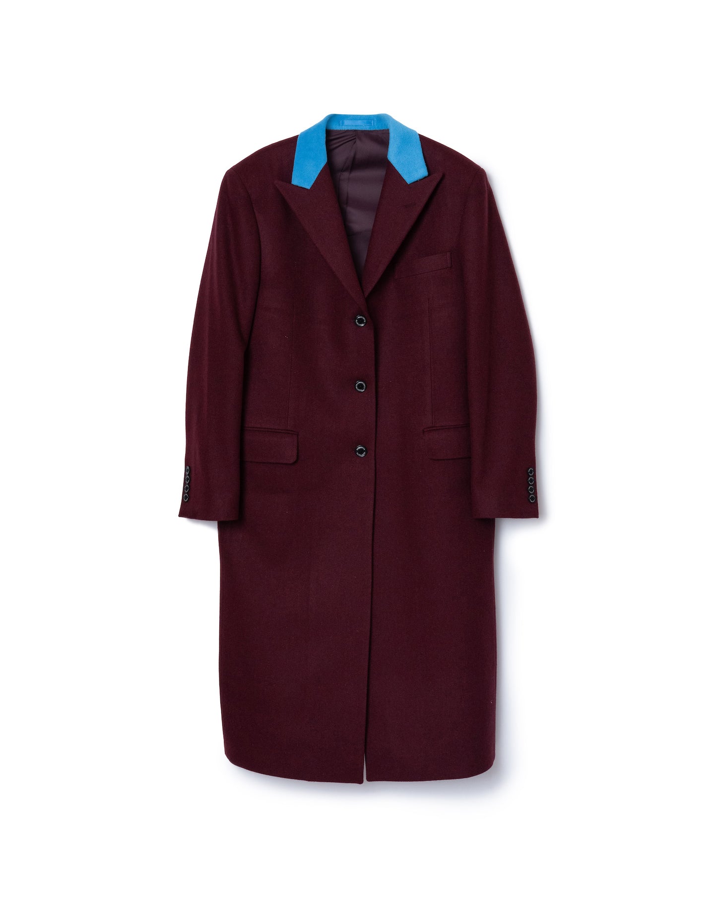 LONG CHESTER COAT (WINE)
