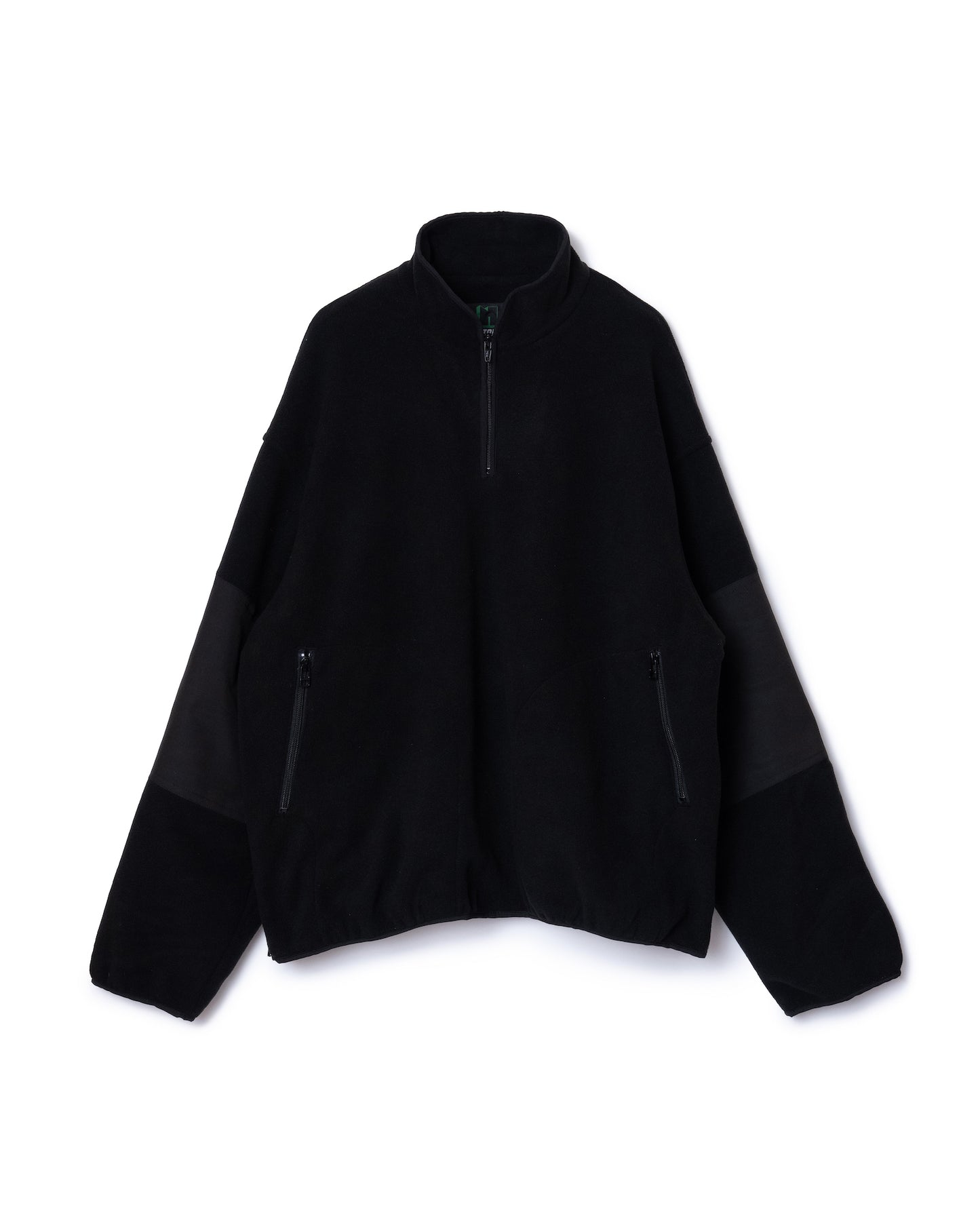 FLEECE PULLOVER TOP (BLACK)