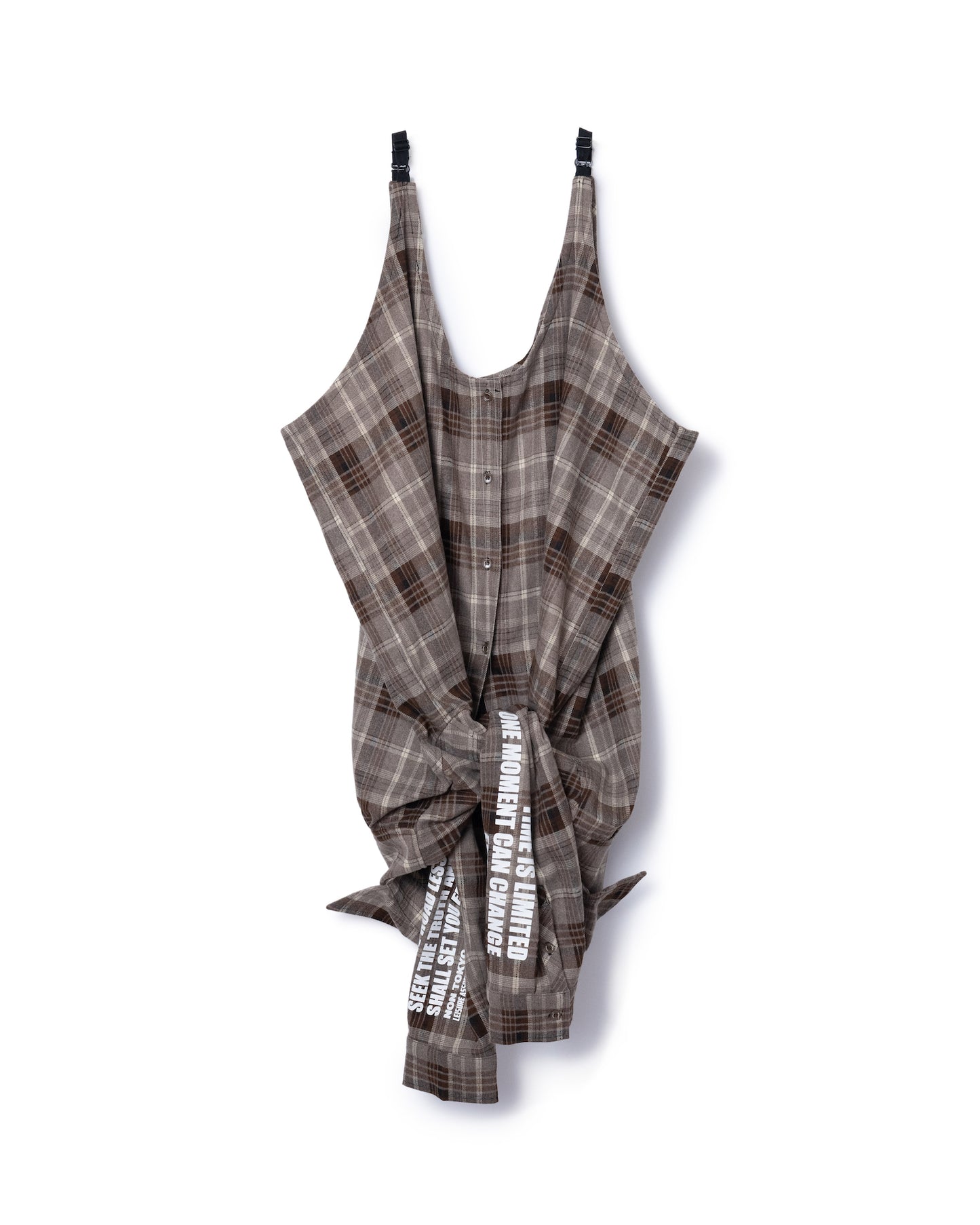 2WAY FLANNEL CHECK SHIRT (BEIGE)