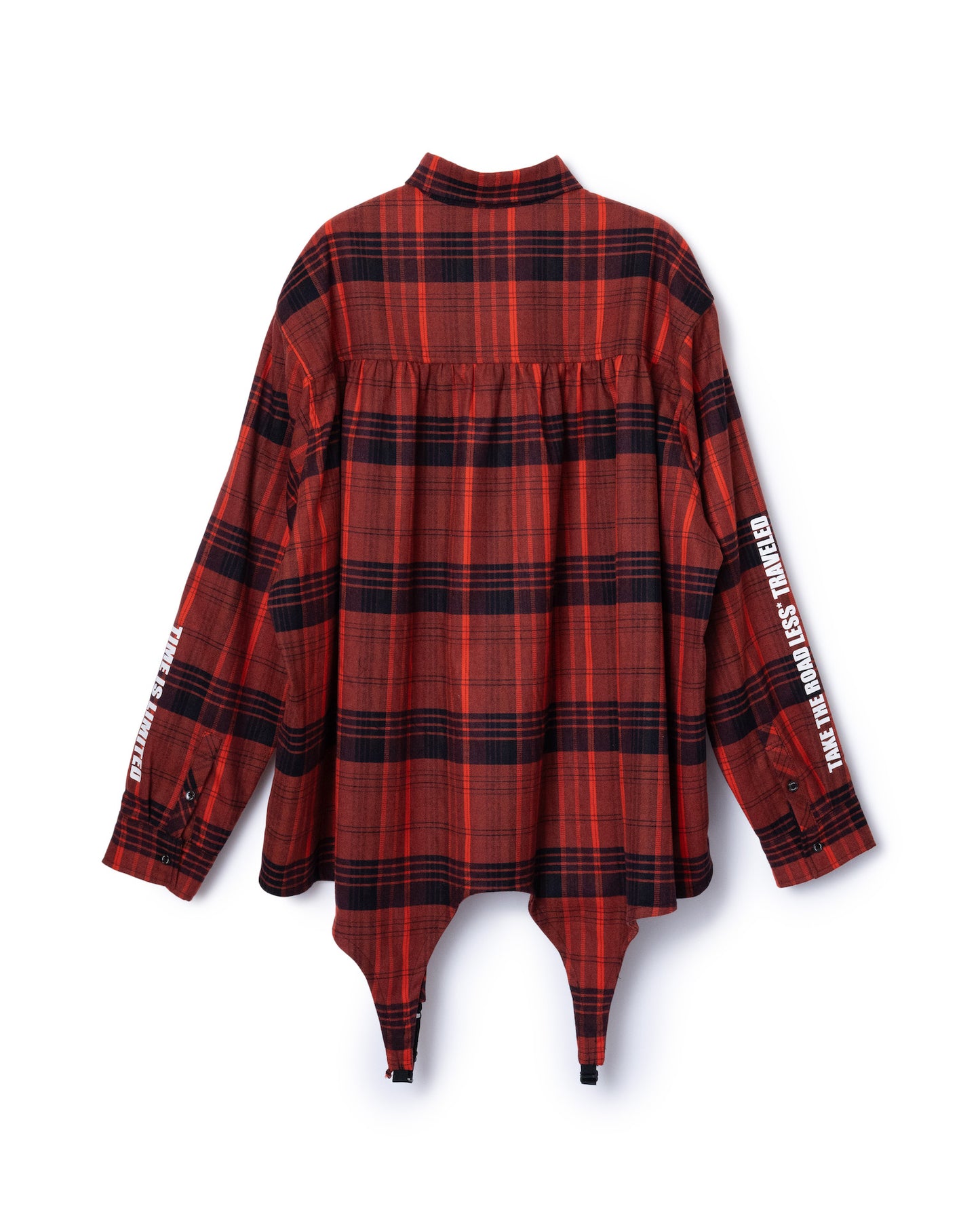 2WAY FLANNEL CHECK SHIRT (RED)