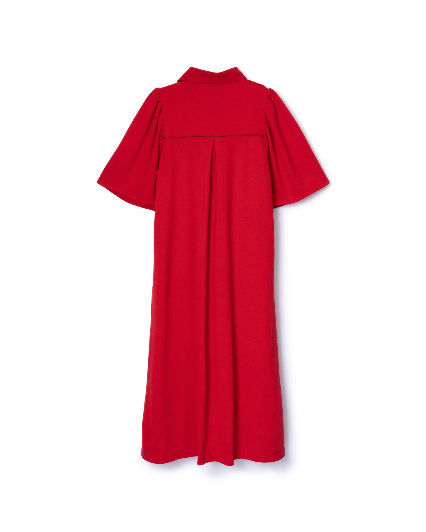 PUFF SLEEVE POLO ONE-PIECE (RED)