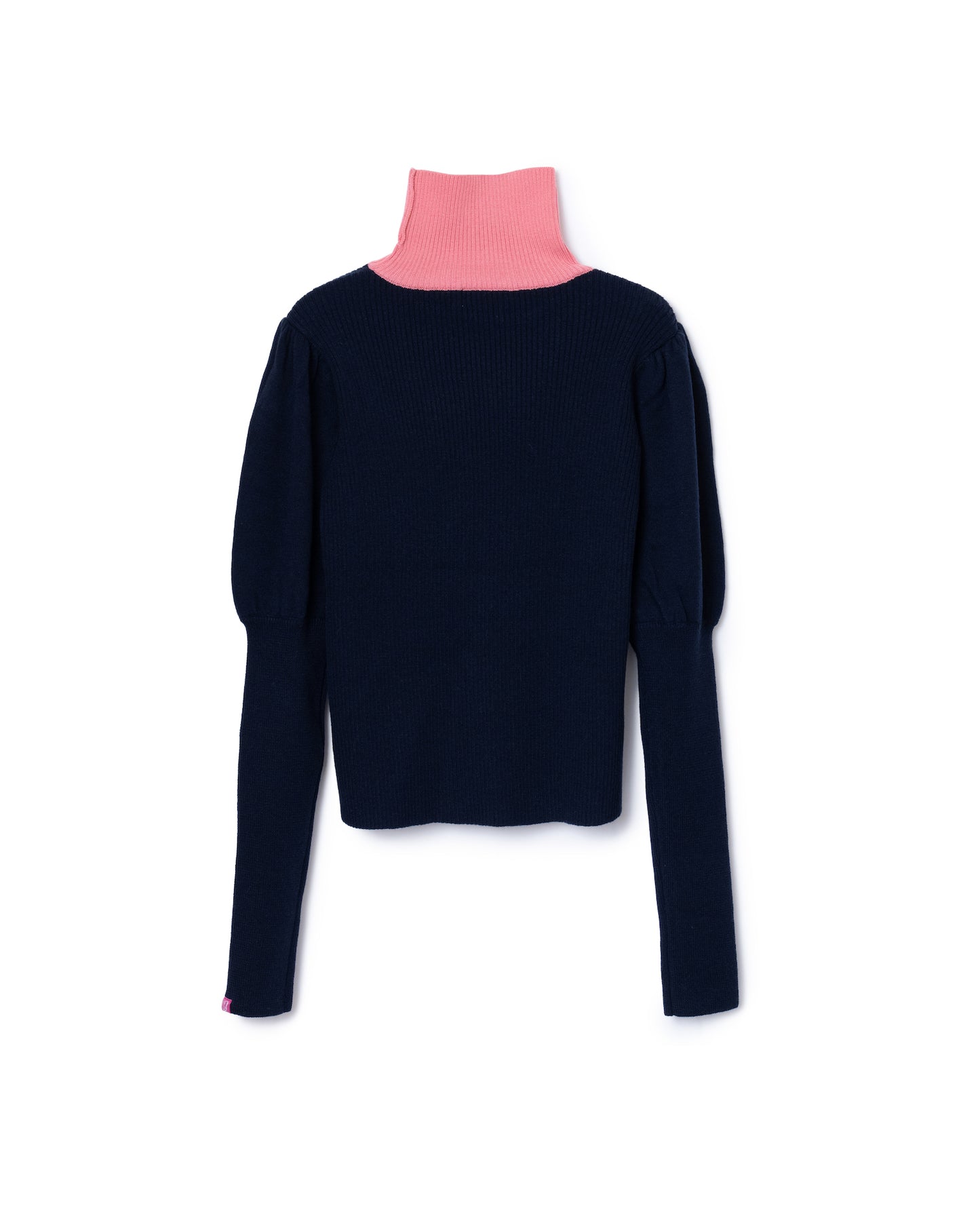 PUFFSLEEVE KNIT (NAVY)