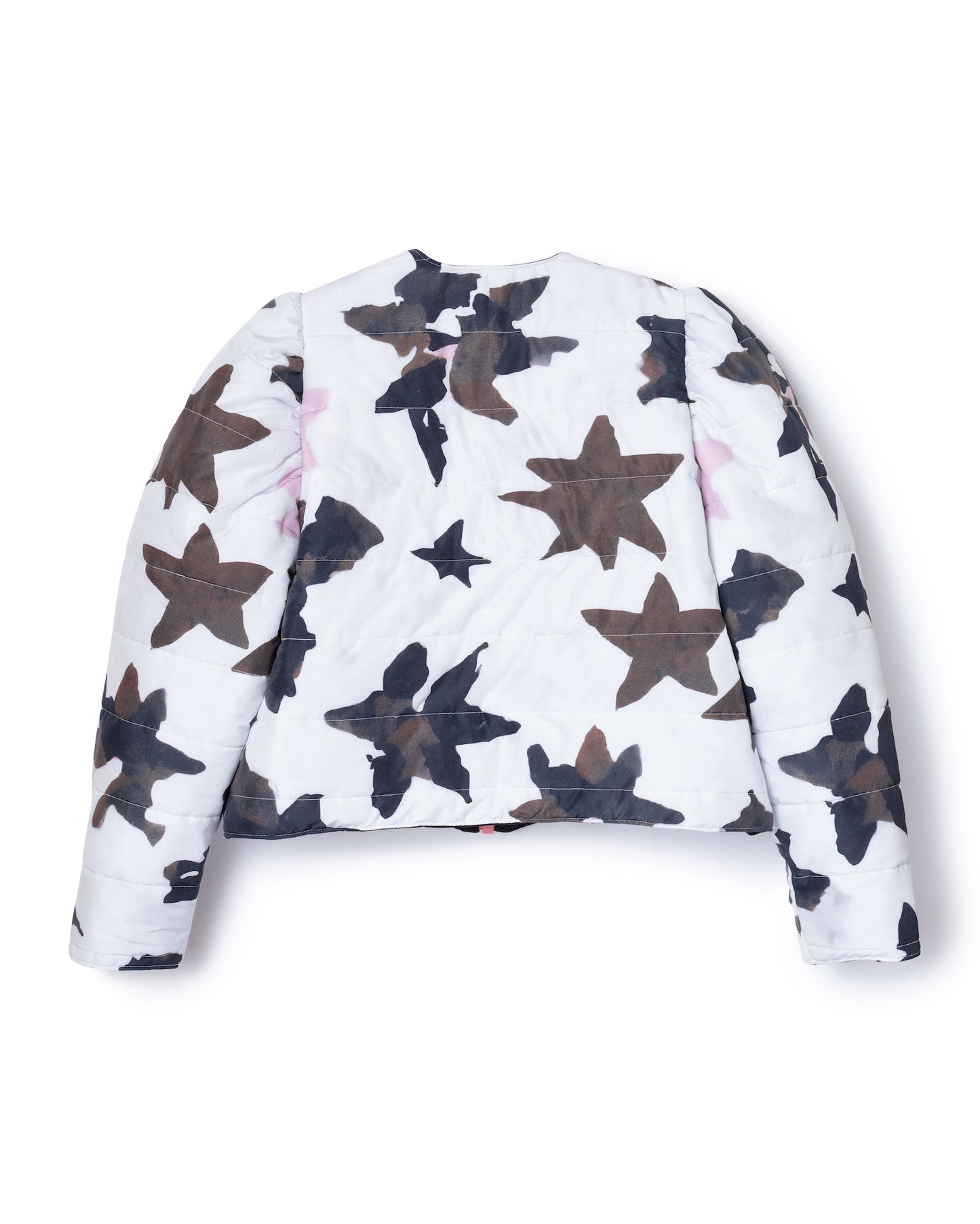 REVERSIBLE PUFFSLEEVE PADDING JACKET (STAR x BLACK)