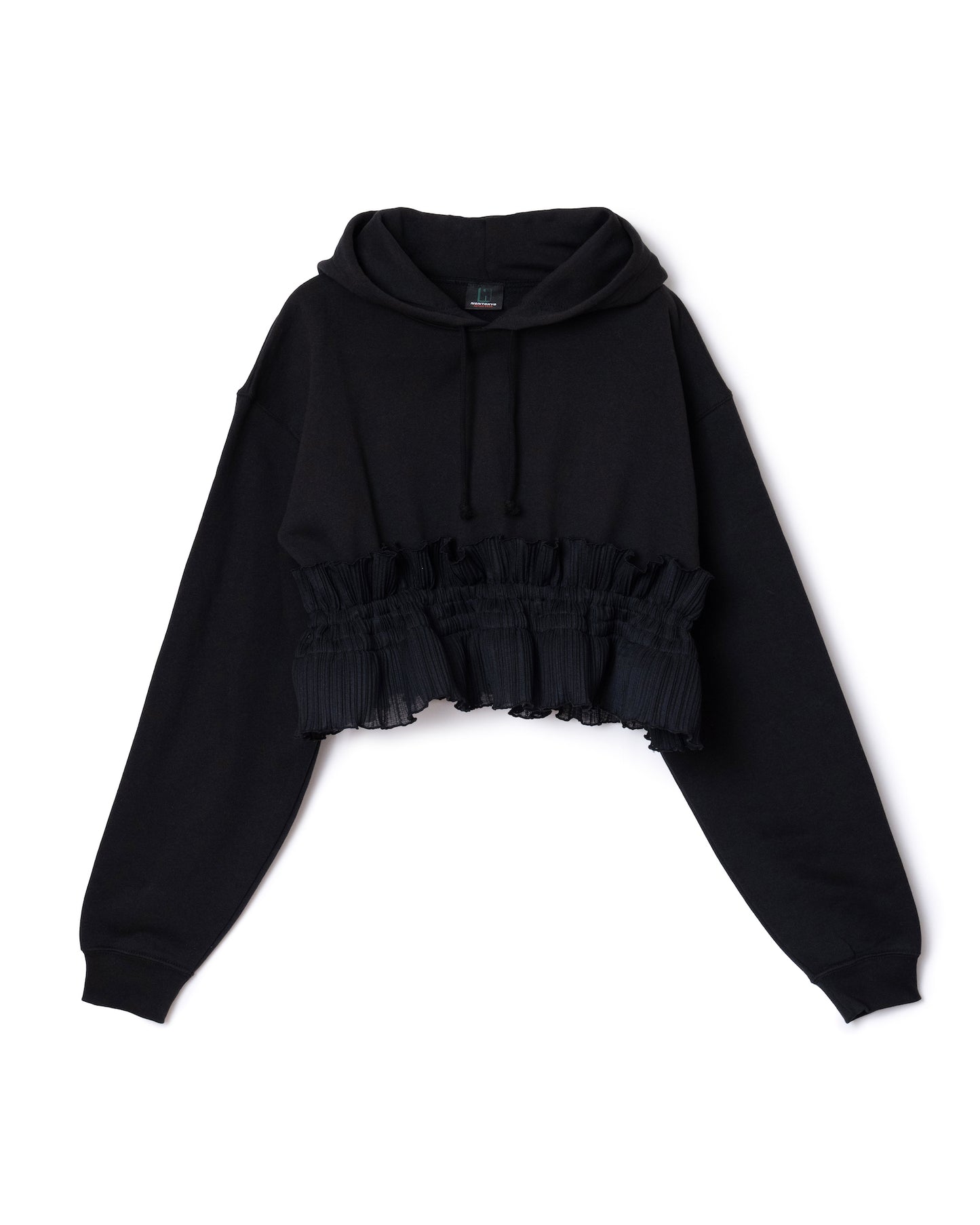 HEM FRILL PARKER (BLACK)