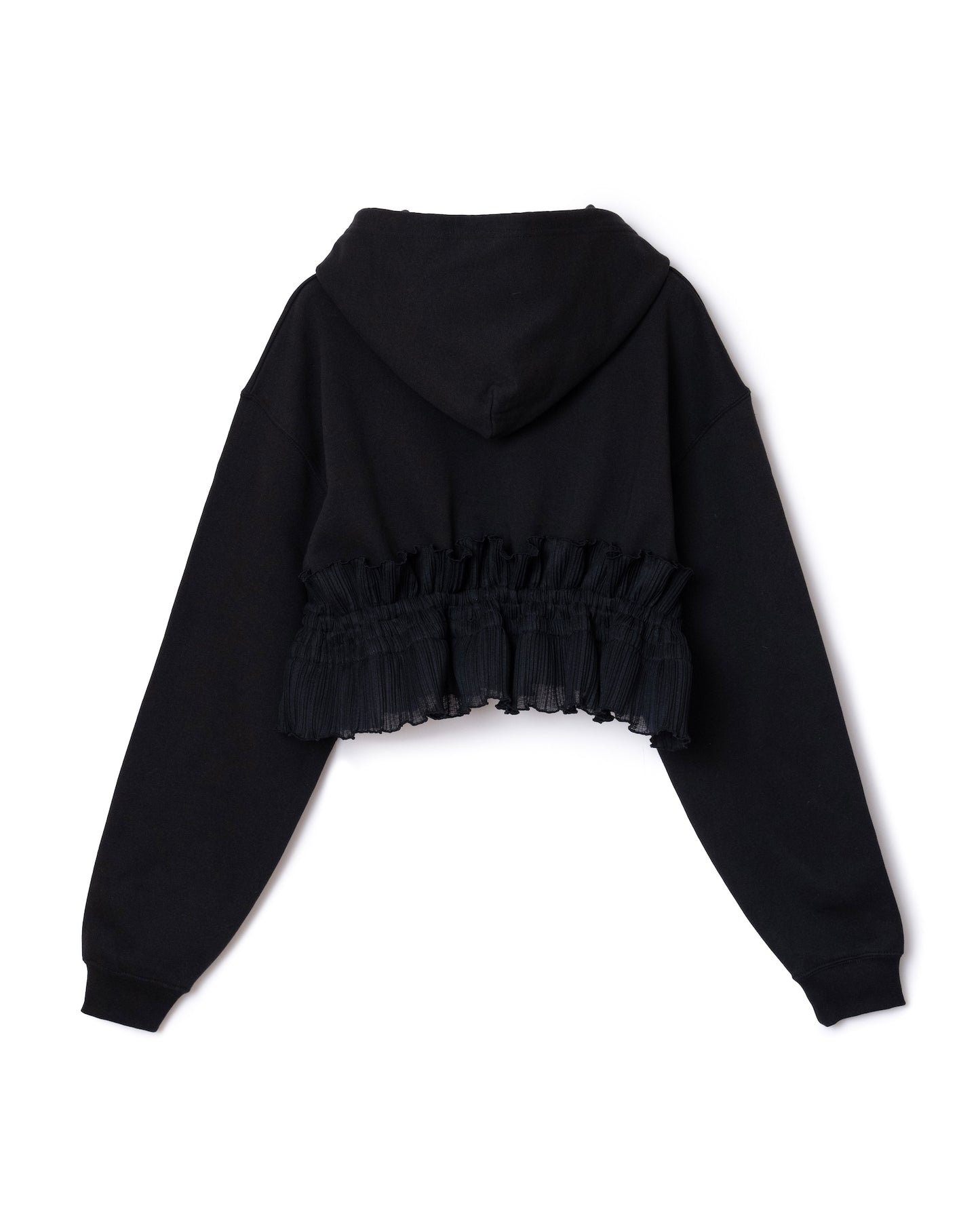 HEM FRILL PARKER (BLACK)