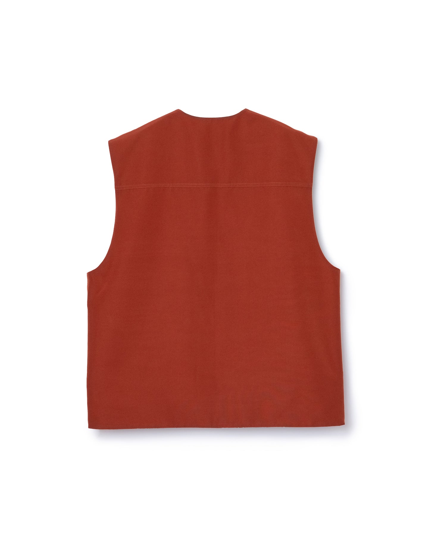 REVERSIBLE MULTI POCKET VEST (BROWN RED)