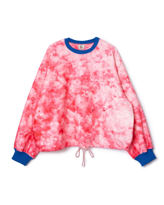 PRINT FLEECE PULLOVER TOP (PINK)