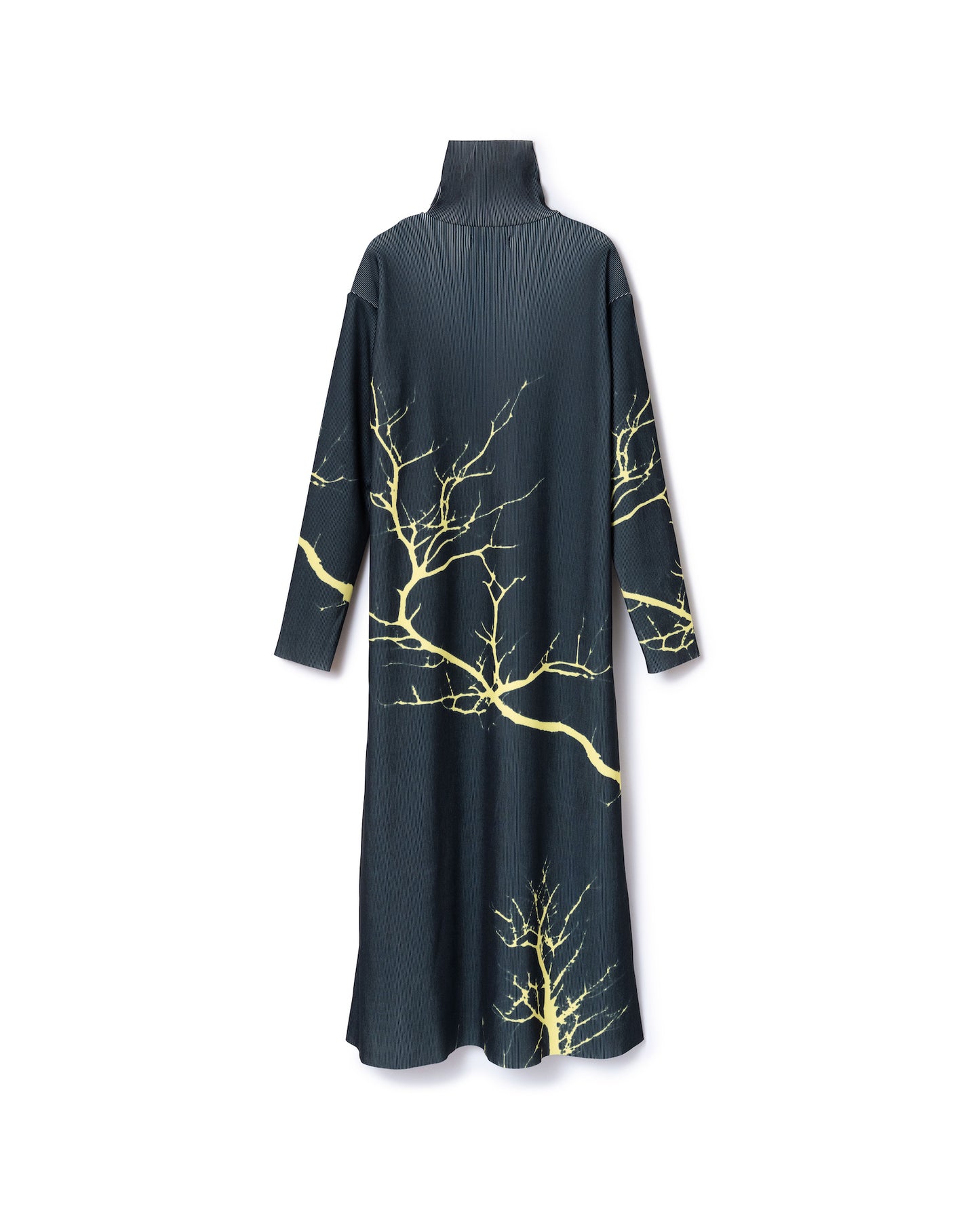 PRINT RIB HI-NECK ONE-PIECE (THUNDER)