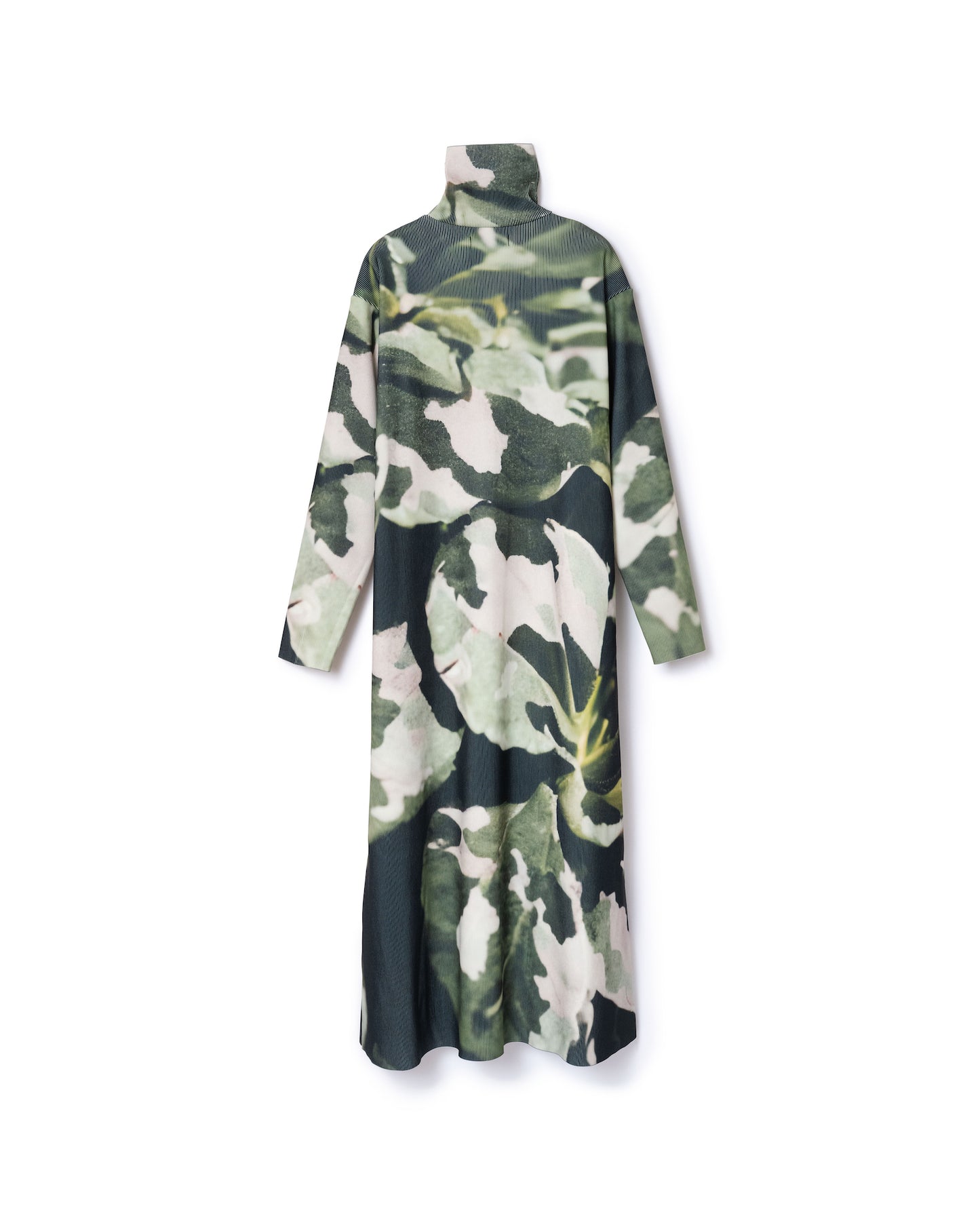 PRINT RIB HI-NECK ONE-PIECE (CAMO)
