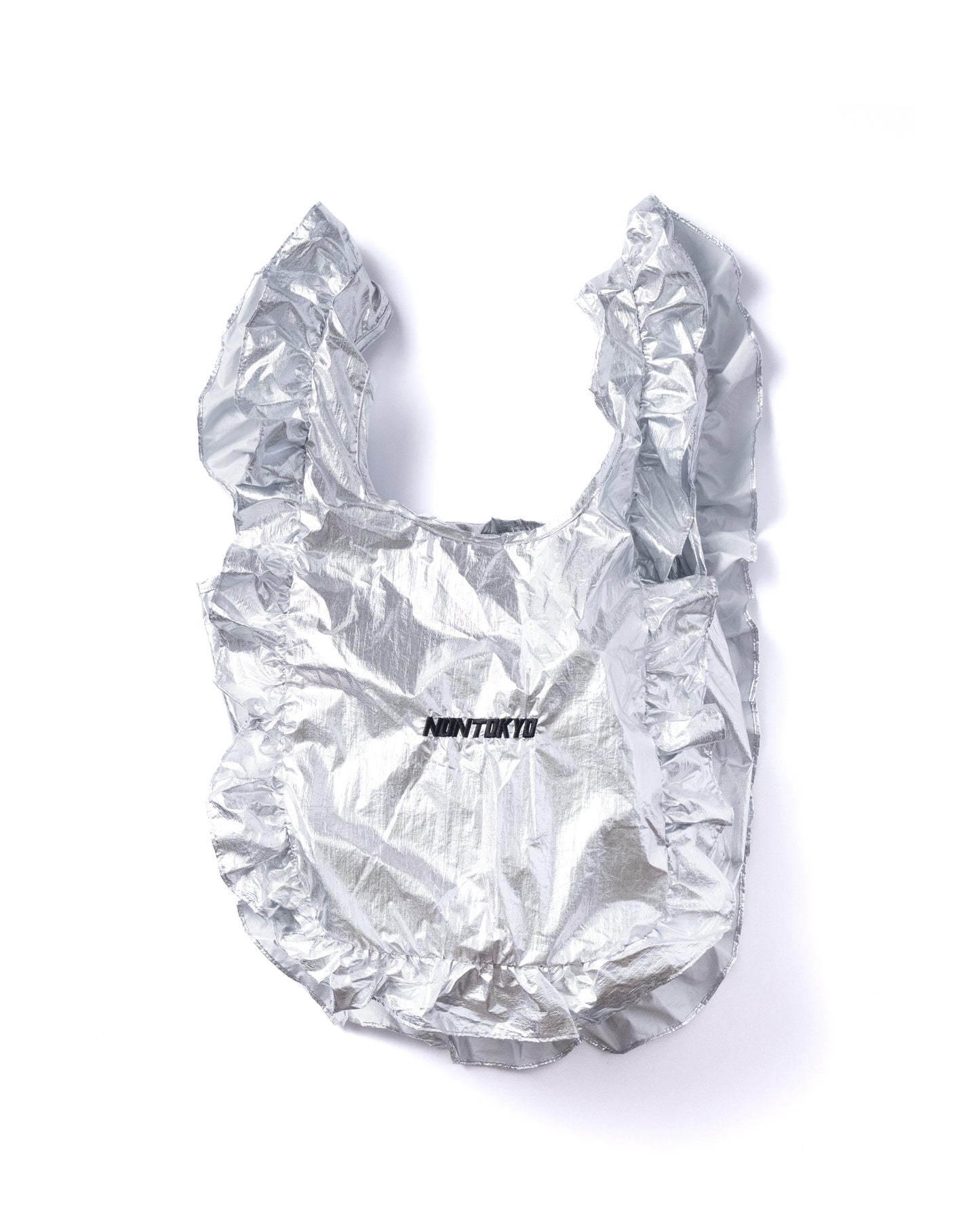 NON TOKYO / FRILL ECO BAG L (SILVER) &lt;NON TOKYO&gt; FRILL ECO BAG L (SILVER)