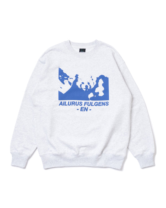 AILURUS FULGENS PRINT PULLOVER SWEAT (GRAY)