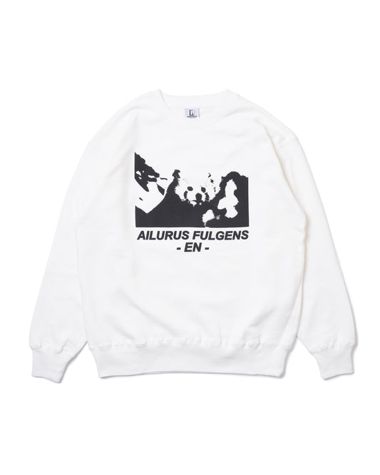 AILURUS FULGENS PRINT PULLOVER SWEAT (WHITE)