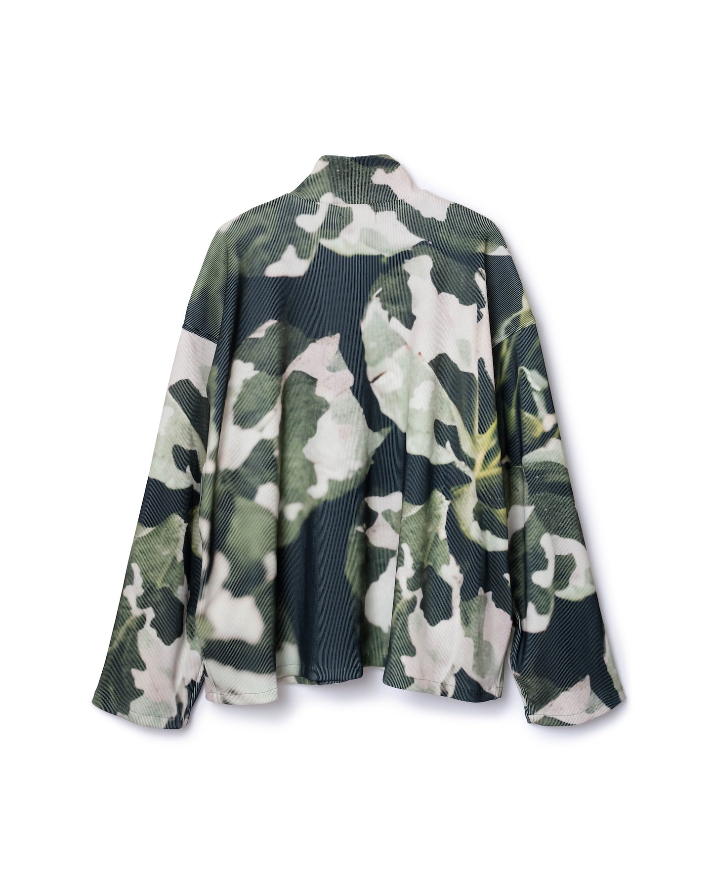 PRINT RIB ZIP-UP BLOUSON (CAMO)