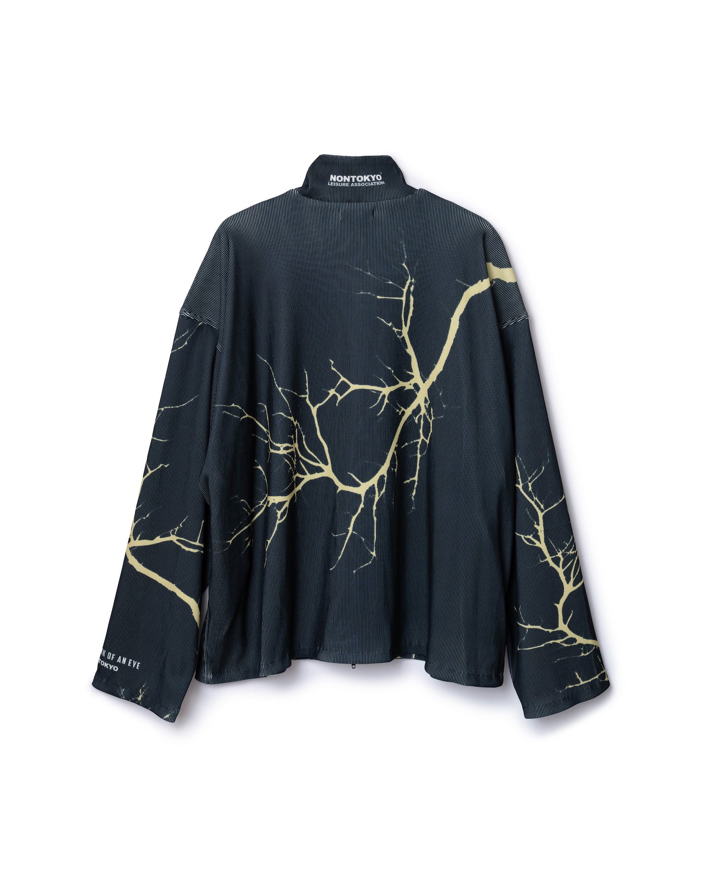 PRINT RIB ZIP-UP BLOUSON (THUNDER)