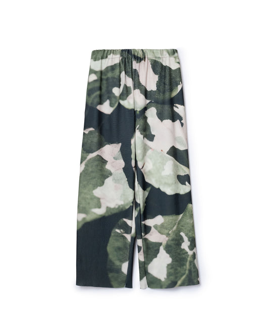 PRINT RIB WIDE PANTS (CAMO)