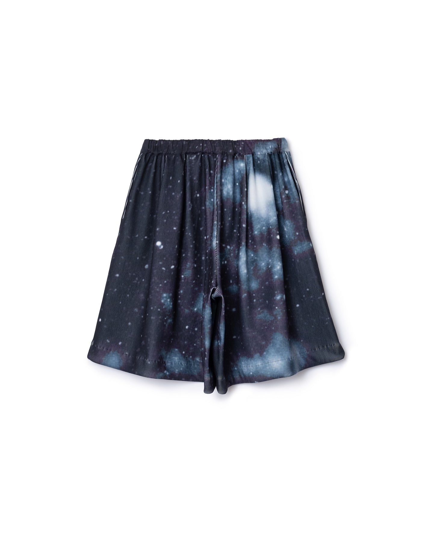 PRINT RIB WIDE SHORTS (FOG)
