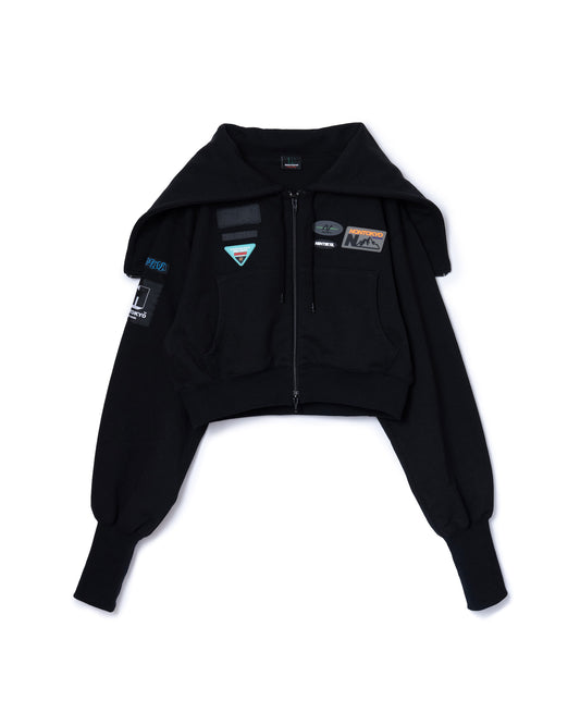 SAILOR ZIP-UP PARKER (BLACK)