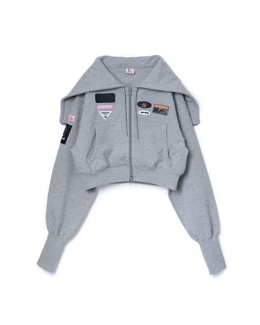 SAILOR ZIP-UP PARKER (GRAY)