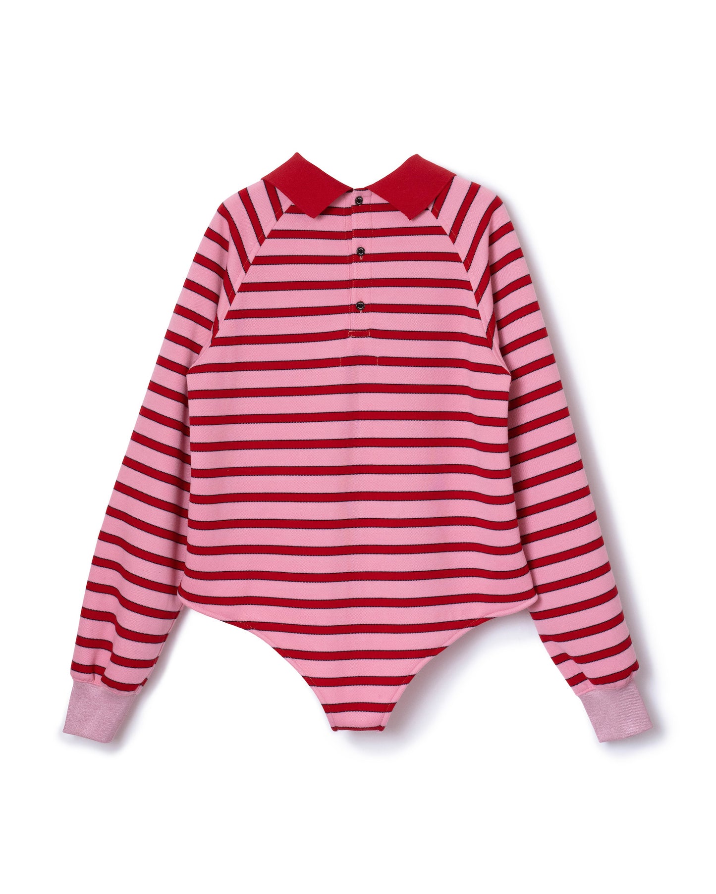 BORDER POLO SHIRT (PINK)