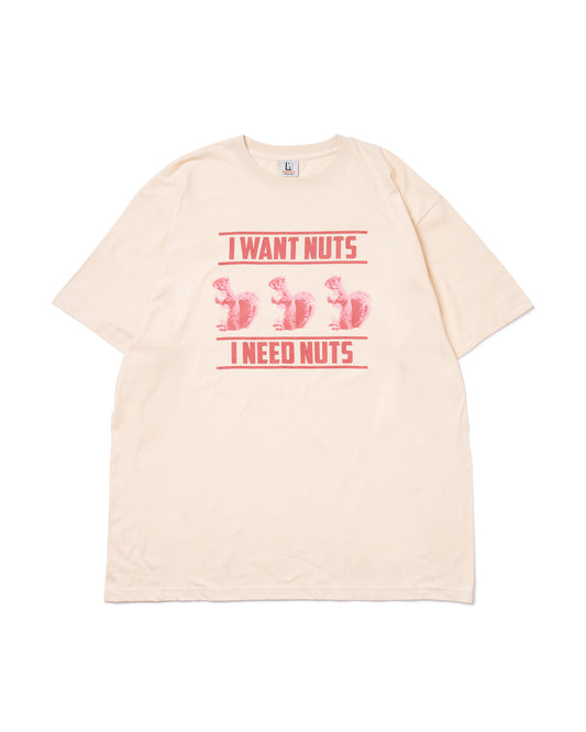 SQUIRREL PRINT BIG T-SHIRT (PINK)