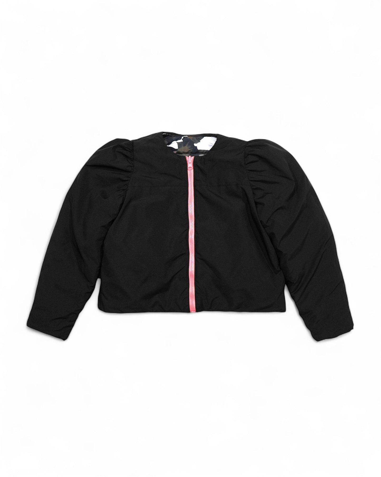 REVERSIBLE PUFFSLEEVE PADDING JACKET (STAR x BLACK)