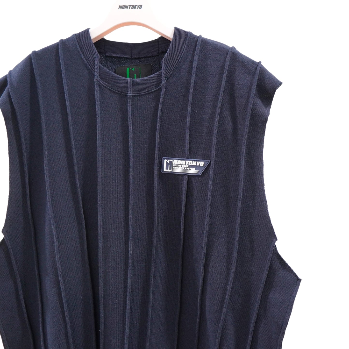 NON TOKYO / PIN TUCK SWEAT VEST (NAVY) / <NON TOKYO> Pin tuck sweat vest (navy)