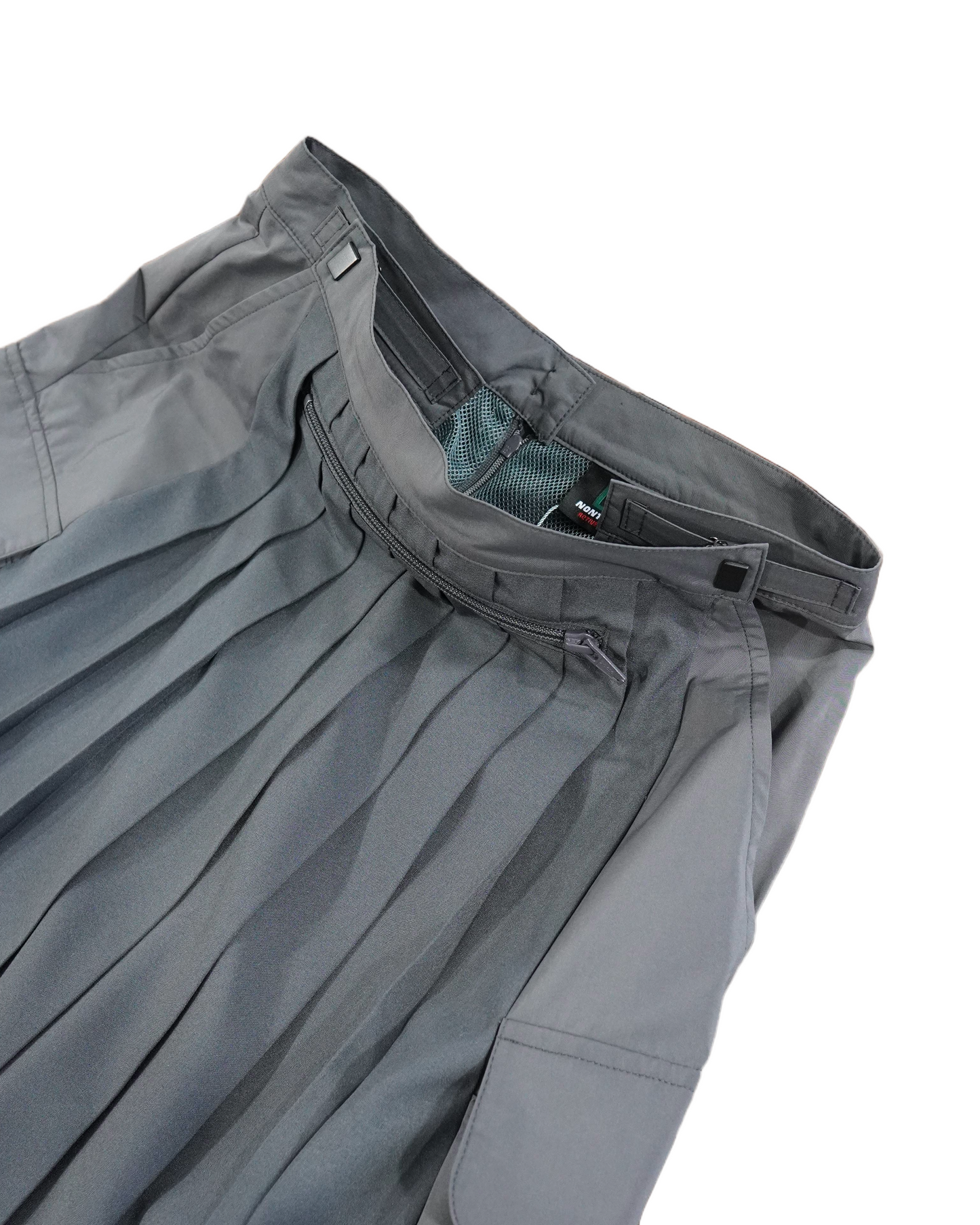 2WAY MULTIPOCKET PLEATS SKIRT (GRAY)