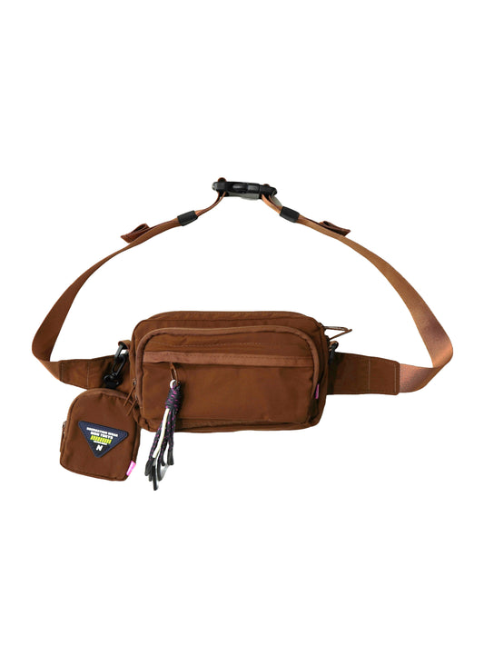 2WAY WAIST POUCH (BROWN)