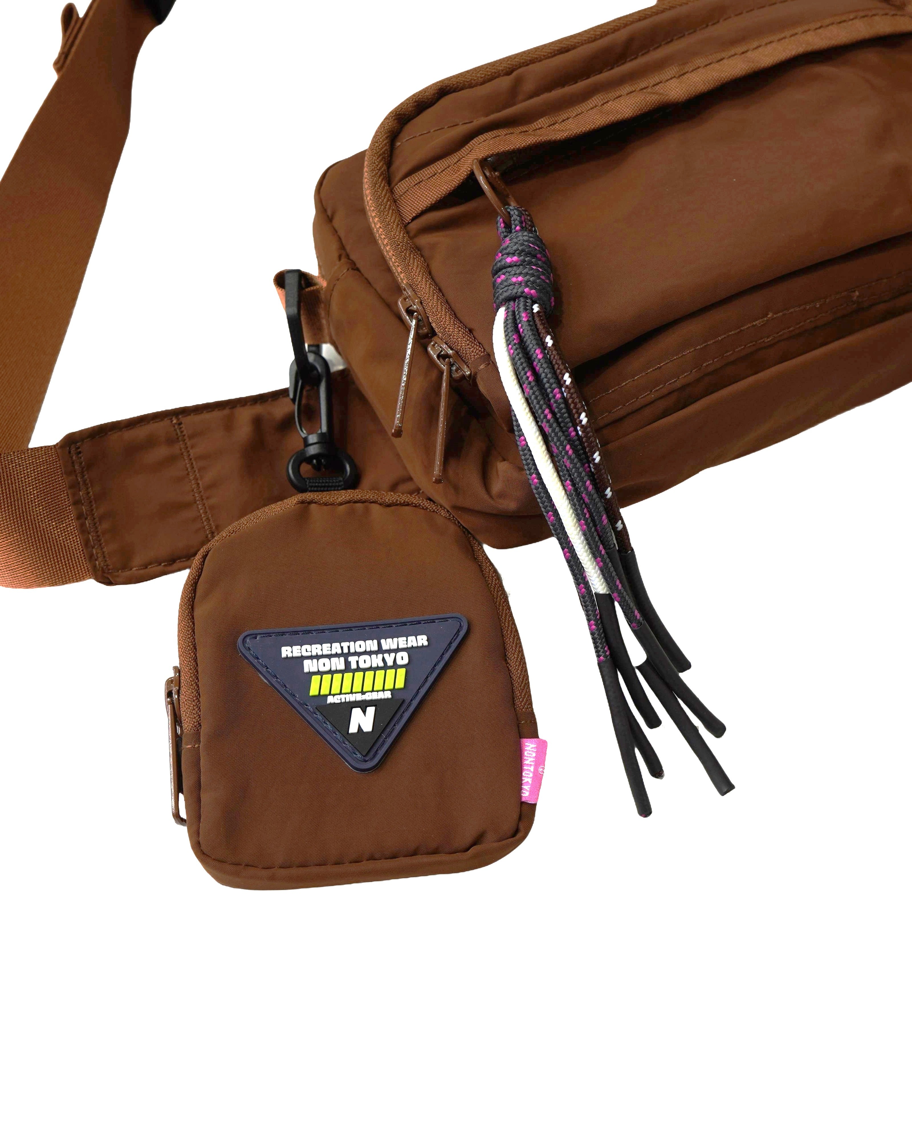 NONTOKYO ノントーキョー　BIJOU WAIST POACH 2WAY WAIST POUCH (BROWN) – NON TOKYO
