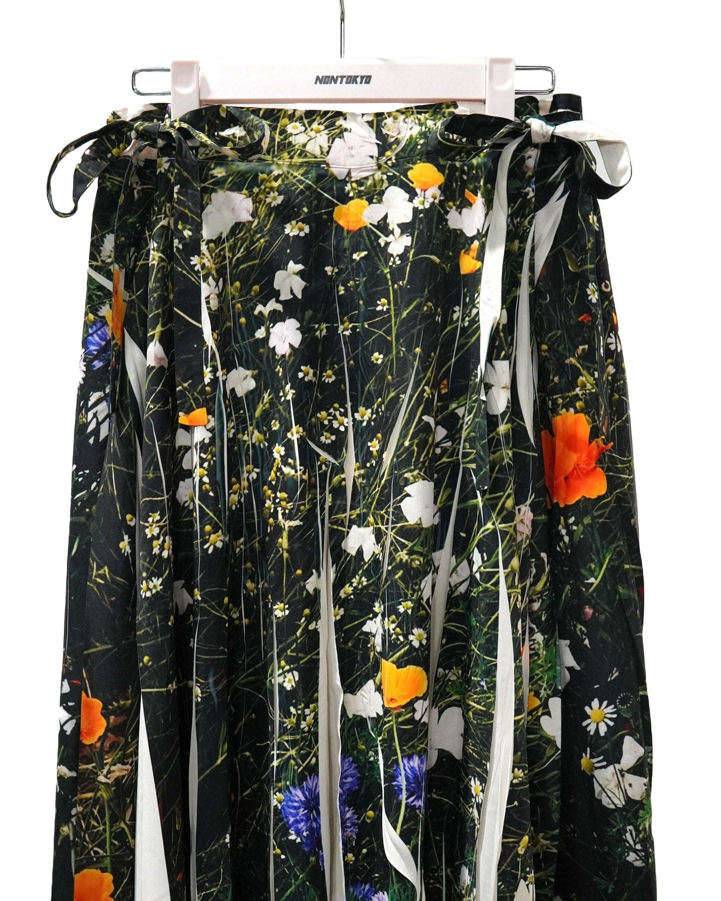 DIRECT PRINT RIBBON SKIRT (FLOWER)