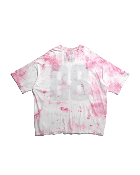 TIE‐DYE NUMBERING BIG T-SHIRT feat.TEPPEI FURUYAMA (PINK)
