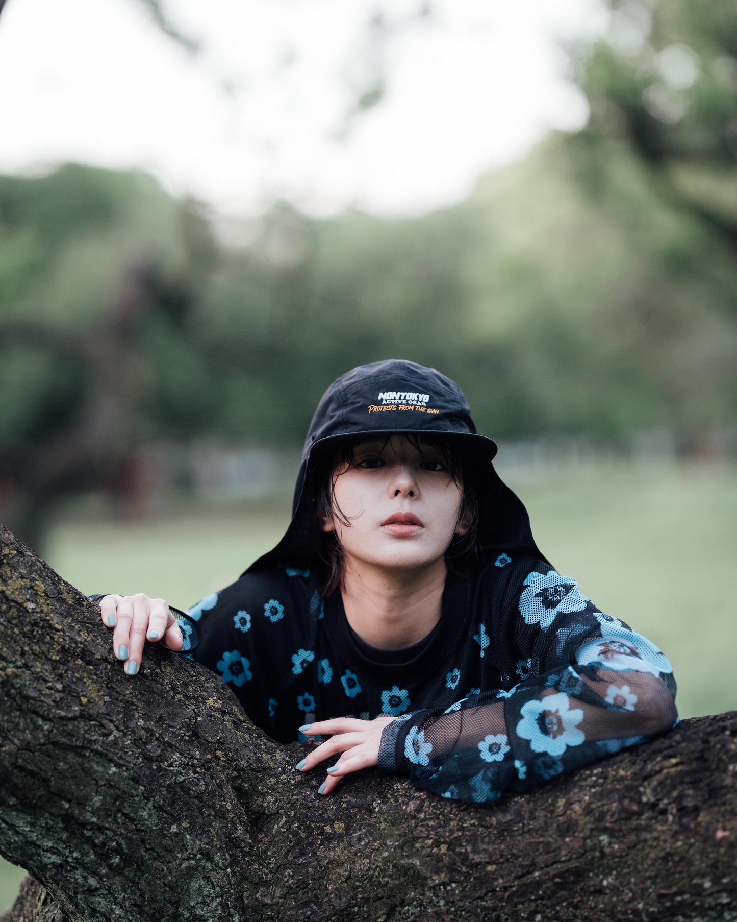 NON TOKYO / DOUBLE RIBBON SHIRT (BLACK)