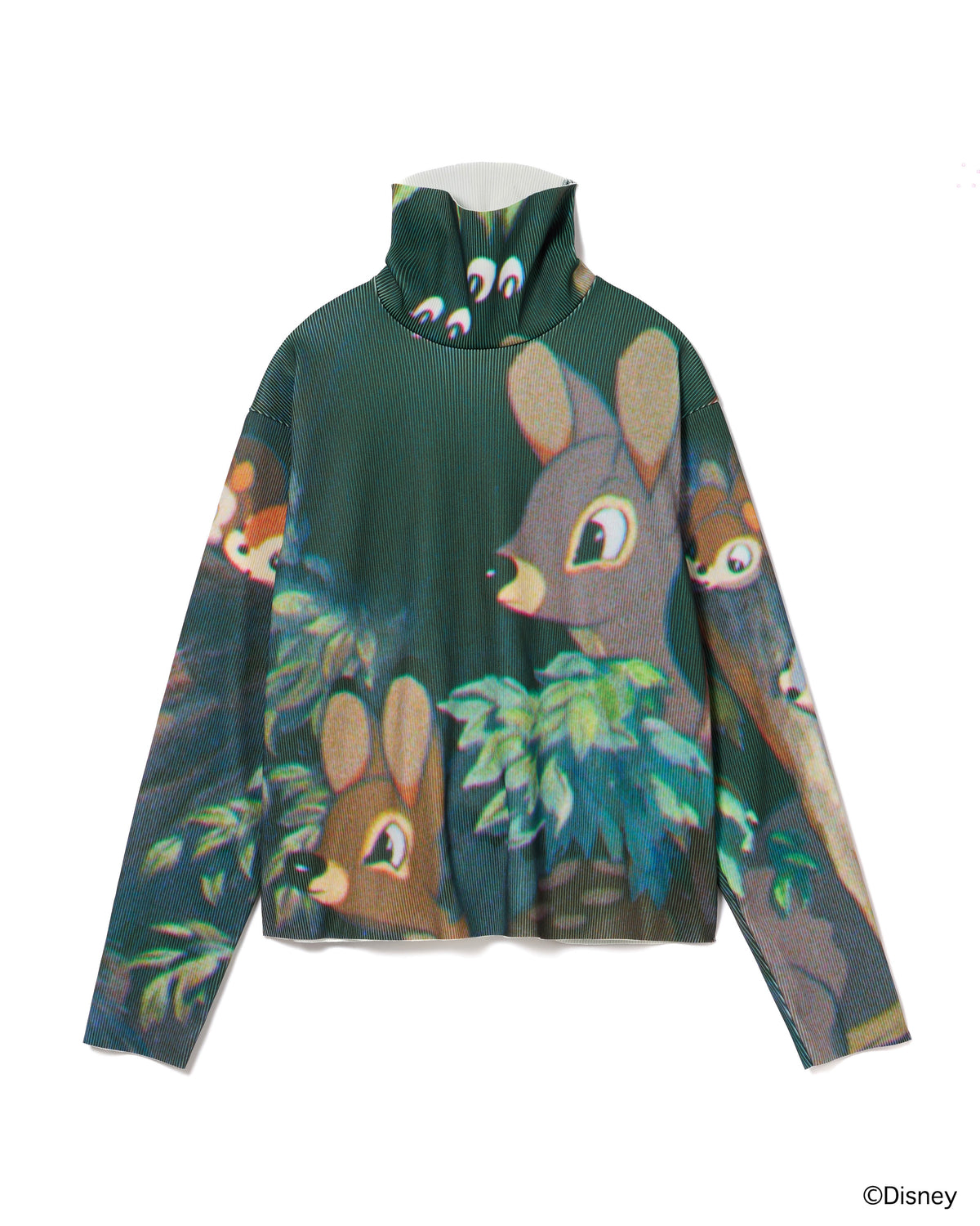 【Disney collection】PRINT RIB HI-NECK TOP / SNOW WHITE