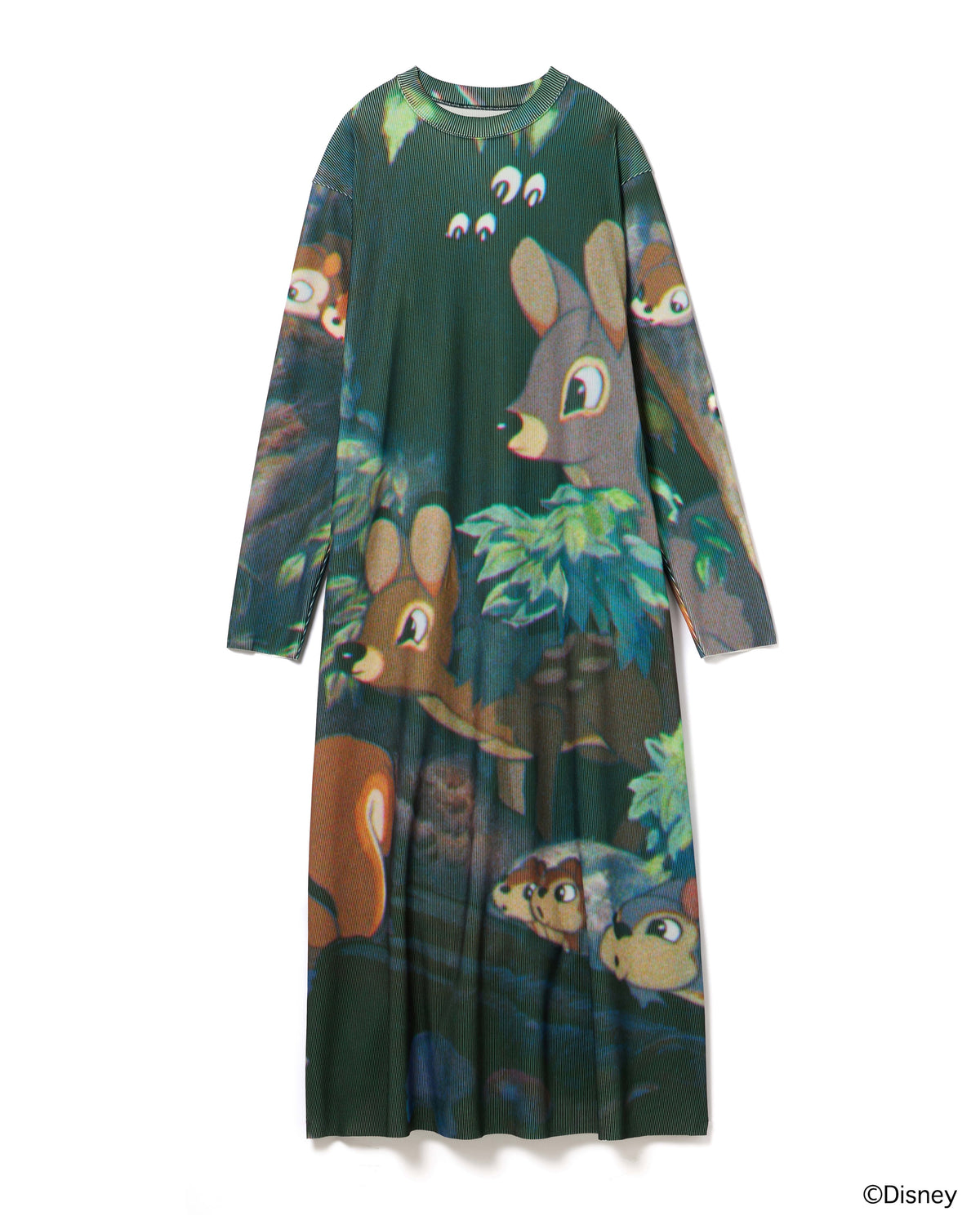 【Disney collection】PRINT RIB L/S ONE-PIECE / SNOW WHITE