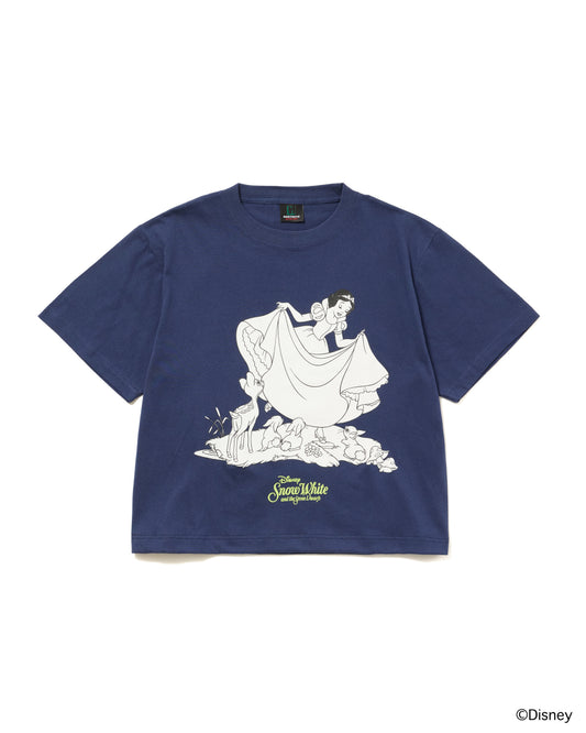 【Disney collection】PRINT SHORT T-SHIRT / SNOW WHITE (NAVY)