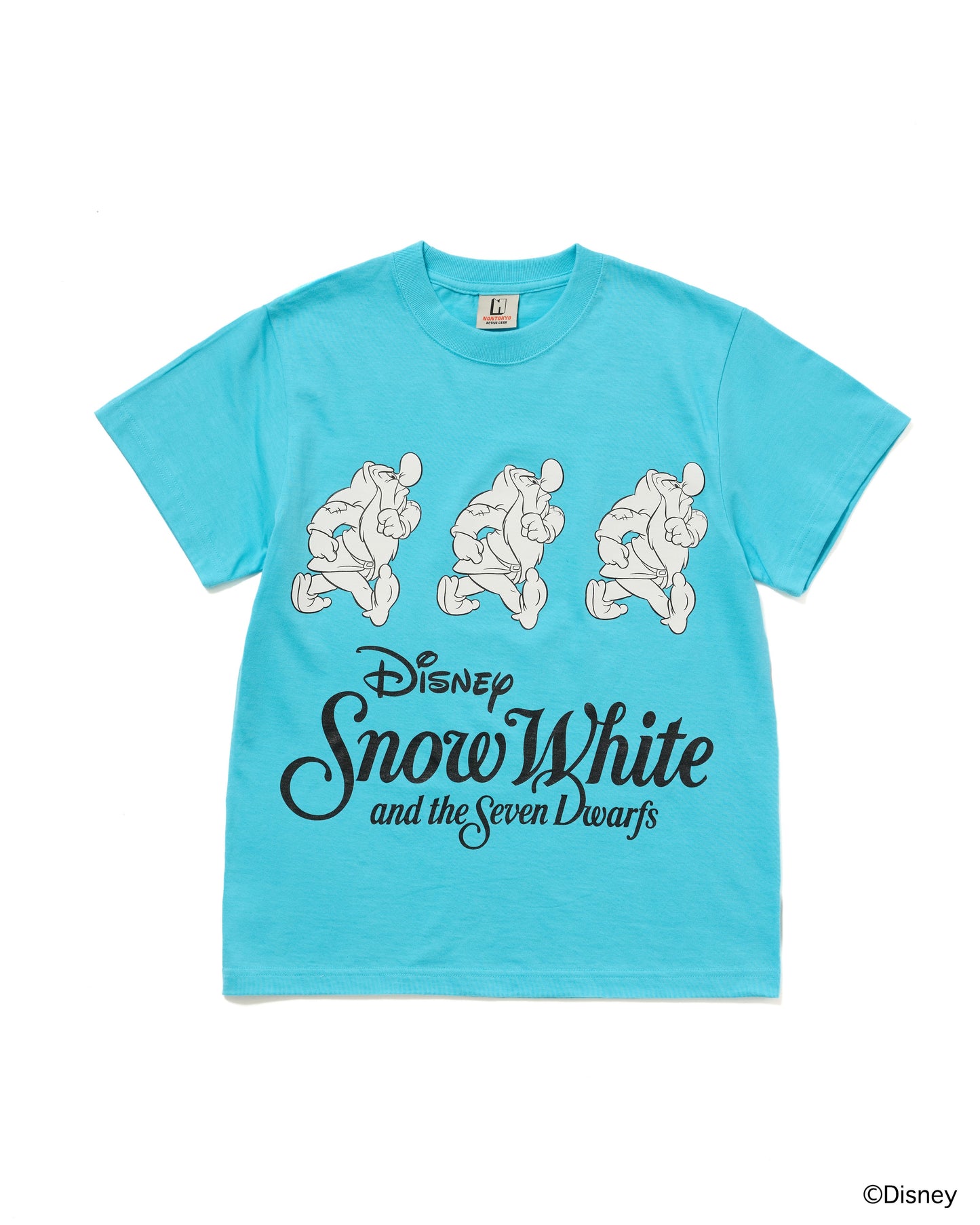 【Disney collection】PRINT T-SHIRT / GRUMPY (BLUE)