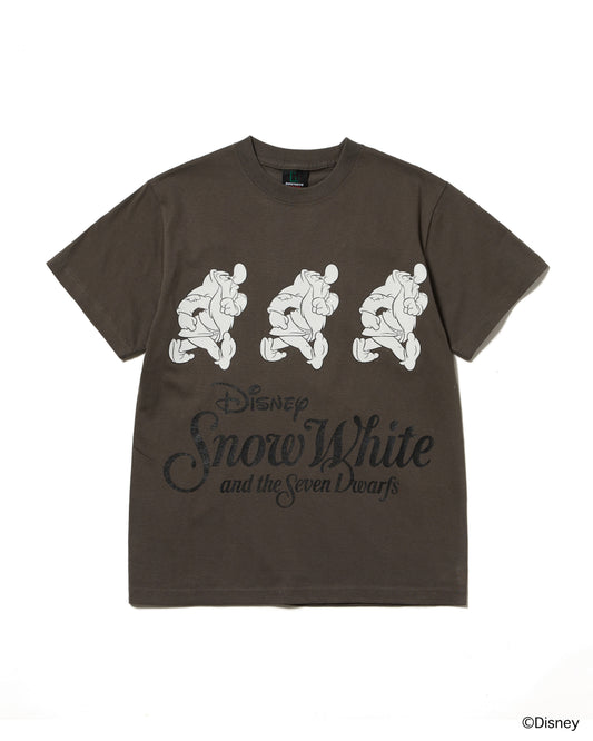 【Disney collection】PRINT T-SHIRT / GRUMPY (GRAY)
