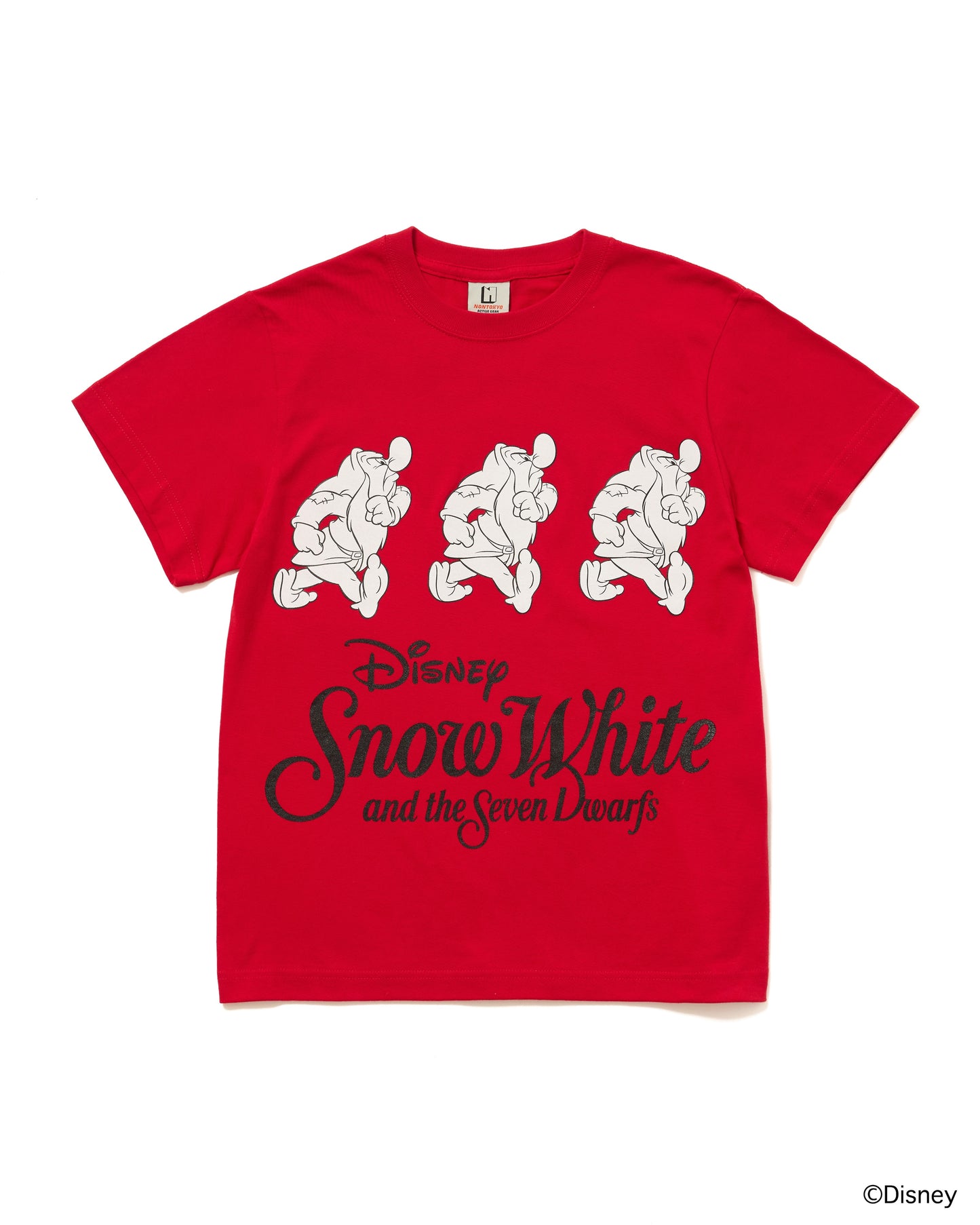 【Disney collection】PRINT T-SHIRT / GRUMPY (RED)